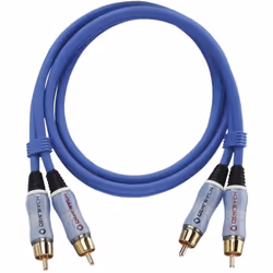 OEHLBACH BEAT! INTERLINK Blue 1m, Mâle, 2 x RCA, Mâle, 1 m, Bleu