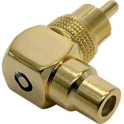 Oehlbach - Sound-AD 90 Adaptateur d'angle rca [1x Cinch-RCA mâle - 1x Cinch-RCA femelle]