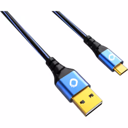 OEHLBACH D1C9333 câble USB 3 m USB 2.0 USB A Micro-USB B Noir, Bleu