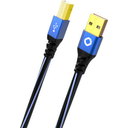 OEHLBACH USB Plus B câble USB 10 m USB 2.0 USB A USB B Noir, Bleu