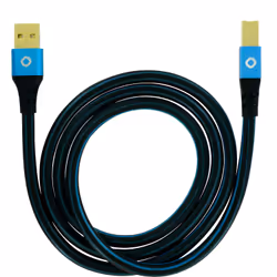 OEHLBACH USB Plus B câble USB 10 m USB 2.0 USB A USB B Noir, Bleu