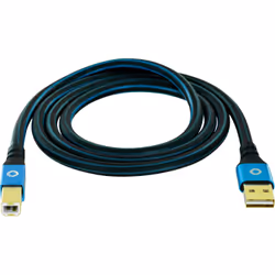 OEHLBACH USB Plus B câble USB 10 m USB 2.0 USB A USB B Noir, Bleu