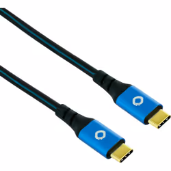 OEHLBACH D1C9351 câble USB 1 m USB4 Gen 2x2 USB C Bleu