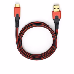 OEHLBACH Evolution C3, 3 m, USB A, USB C, USB 3.2 Gen 1 (3.1 Gen 1), Mâle/Mâle, Noir, Rouge
