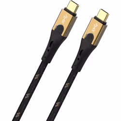 OEHLBACH USB Primus CC, 3 m, USB C, USB C, USB4 Gen 2x2, 20000 Mbit/s, Noir, Or