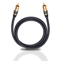 OEHLBACH 21531 câble audio 1 m RCA Noir