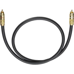 Oehlbach - Cinch-RCA audio Câble de raccordement [1x Cinch-RCA mâle - 1x Cinch-RCA mâle] 2.00 m anthracite contacts dorés