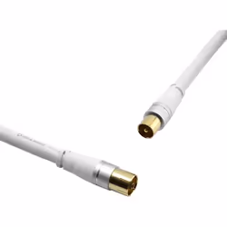 OEHLBACH Antenna Link câble coaxial 3 m Blanc