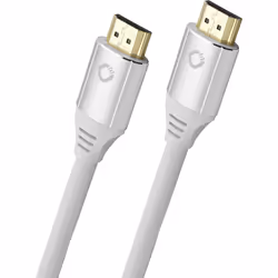 OEHLBACH D1C92497, 5 m, HDMI Type A (Standard), HDMI Type A (Standard), Compatibilité 3D, 48 Gbit/s, Blanc
