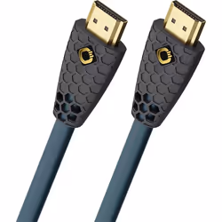 OEHLBACH Flex Evolution, 2 m, HDMI Type A (Standard), HDMI Type A (Standard), Compatibilité 3D, 48 Gbit/s, Anthracite, Bleu,  ...