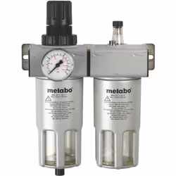Metabo Unité d'entretien FRL-180 (0901063869) Référence 0901063869, EAN 4003665449319 Composées d'un régulateur de filtre FR ...