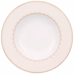 Villeroy & Boch Samarkand, Assiette à soupe, Rectangulaire, Porcelaine, Rose, Blanc, Samarkand, 0,334 L