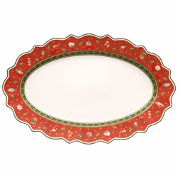 Villeroy & Boch Toy's Delight, Assiette de service, Porcelaine, Multicolore, Ovale, 500 mm, 310 mm