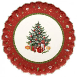 Villeroy & Boch 1485852200 assiette Assiette à dessert Rond Porcelaine Rouge, Blanc 1 pièce(s)
