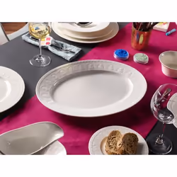 Villeroy & Boch Cellini Assiette de dîner Ovale Porcelaine Blanc 1 pièce(s)
