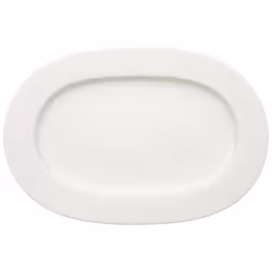 Villeroy & Boch Royal, Assiette de dîner, Ovale, Porcelaine, Blanc, 410 mm, 1,39 kg