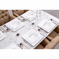 Villeroy & Boch Modern Grace Assiette à soupe Rectangulaire Porcelaine Blanc 1 pièce(s) - Vue supplémentaire 4