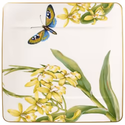 Villeroy & Boch Amazonia, Assiette de petit-déjeuner, Carré, Porcelaine, Multicolore, 230 mm, 230 mm