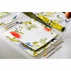 Villeroy & Boch Amazonia Assiette de dîner Carré Porcelaine Multicolore 1 pièce(s)