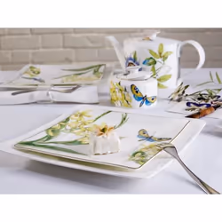 Villeroy & Boch Amazonia Assiette de dîner Carré Porcelaine Multicolore 1 pièce(s)