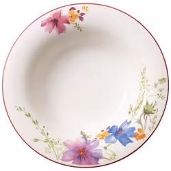 Villeroy &amp; Boch Mariefleur Basic Assiette creuse, Assiette à soupe, Rond, Porcelaine, Multicolore, 0,4 L, 23 cm