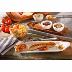 Villeroy & Boch 1041309023 Plat de service Porcelaine Blanc, Bois Rond Bol de service