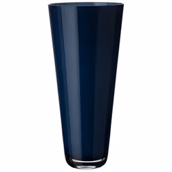 Villeroy &amp; Boch Verso, Vase conique, Verre, Bleu, Mat, Table, Intérieure