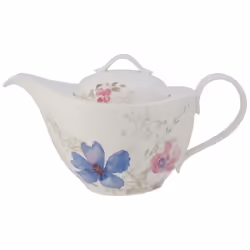 Villeroy & Boch Mariefleur Gris Basic, Théière simple, 1200 ml, Multicolore, Porcelaine, Mariefleur Gris Basic, 820 g