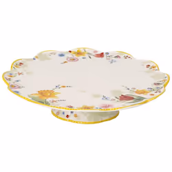 Villeroy &amp; Boch Spring Awakening, Plat à gâteau, Porcelaine, Multicolore, Autres, 33 cm, 1,52 kg