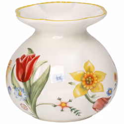 Villeroy &amp; Boch Spring Awakening, Vase en forme de champignon, Porcelaine, Multicolore, Blanc, Table, Intérieure et extér ...