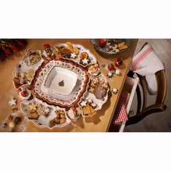 Villeroy & Boch 1485853877 Plat de service Porcelaine Multicolore Carré Bol de service