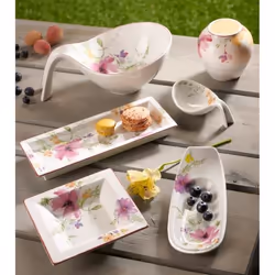 Villeroy & Boch 1016323846 Plat de service Porcelaine Multicolore Rectangulaire Bol de service - Vue supplémentaire 3
