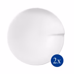 Villeroy & Boch 1041718468 assiette Assiette de dîner Rond Porcelaine Blanc 2 pièce(s)