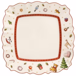 Villeroy & Boch 1485852649, Assiette à salade, Carré, Porcelaine, Multicolore, 220 mm, 220 mm