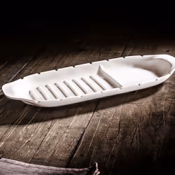 Villeroy & Boch BBQ Passion, Assiette de service, Porcelaine, Blanc, Ovale, 520 mm, 220 mm