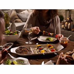 Villeroy & Boch BBQ Passion Porcelaine Blanc Ovale Assiette de service