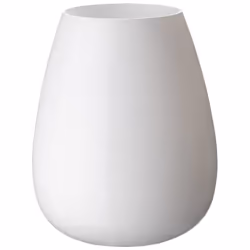 Villeroy &amp; Boch 1173021012, Vase rond, Verre, Blanc, Blanc, Drop, 1,96 L