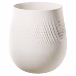 Villeroy & Boch 10-1681-5514, Vase rond, Porcelaine, Blanc, Mat, Blanc, Table