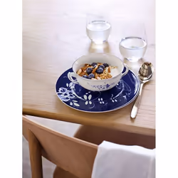 Villeroy & Boch Old Luxembourg Brindille Assiette de petit-déjeuner Rond Porcelaine Bleu, Blanc 1 pièce(s)