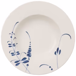 Villeroy & Boch Old Luxembourg Brindille, Assiette à soupe, Rond, Porcelaine, Bleu, Blanc, Old Luxembourg Brindille, 0,25 L