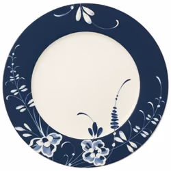 Villeroy & Boch 1042072680, Dessous de plat, Porcelaine, Bleu, Blanc, Rond, 30 cm, 840 g