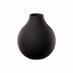 Villeroy &amp; Boch 10-1682-5516, Vase en forme d'amphore, Porcelaine, Noir, Mat, Noir, Table
