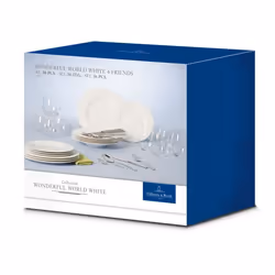 Villeroy & Boch Wonderful World White 4 Friends 36 kit de vaisselle 36 pièce(s) Porcelaine Blanc