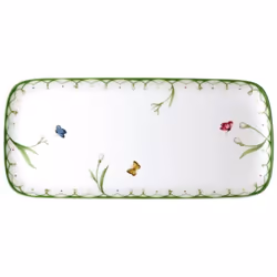 Villeroy & Boch Colourful Spring, Assiette à dessert, Rectangulaire, Porcelaine, Multicolore, 350 mm, 160 mm