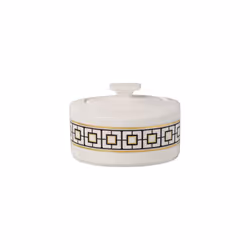 Villeroy & Boch 1046520960, Noir, Or, Blanc, Porcelaine, Rond, Porcelaine, Couvercle amovible, 330 ml