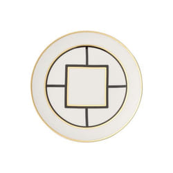 Villeroy & Boch MetroChic Assiette de petit-déjeuner Rond Porcelaine Noir, Or, Blanc 1 pièce(s)