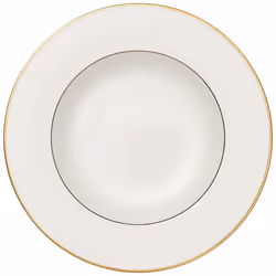 Villeroy & Boch Anmut Gold, Assiette à soupe, Rond, Porcelaine, Or, Blanc, Anmut Gold, 0,334 L
