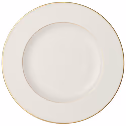 Villeroy & Boch Anmut Gold, Assiette de dîner, Rond, Porcelaine, Or, Blanc, Anmut Gold, 28 cm
