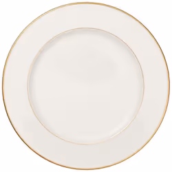 Villeroy & Boch Anmut Gold, Assiette gourmet, Rond, Porcelaine, Or, Blanc, Anmut Gold, 33 cm