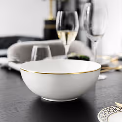 Villeroy & Boch MetroChic Saladier Rond Porcelaine Noir, Or, Blanc 1 pièce(s)